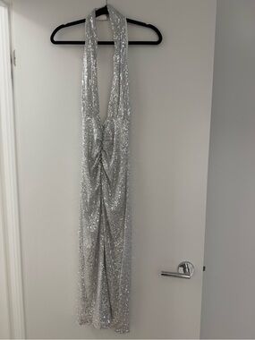 Lovers + Friends Silver Sequin Dress with Tag (Revolve)